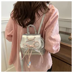 Female Backpack PU Small Teenage Girls Fashion Leisure Zipper Shoulder Bag Knapsack High-capacity Women Mini School Backpack