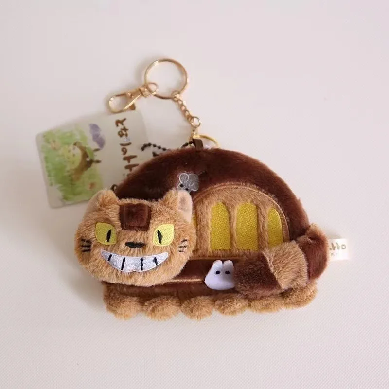 Cartoon Anime Grote Kat Bus Portemonnee Kleine Schoudertas Leuke Pluche Kaarthouder Hanger Pop Cadeau