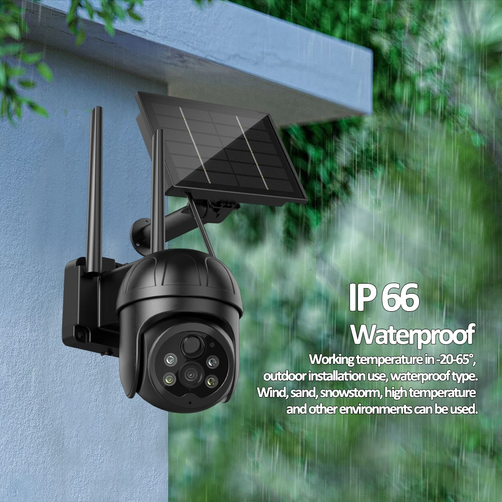 Solar IP 4G Camera Outdoor With Battery GSM Sim Card Video Surveillance System Wireless Cctv Solar Powered Solar Camera For Home