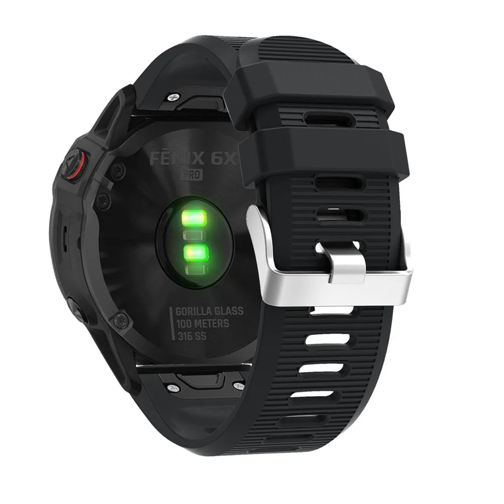 BEHUA QuickFit 26mm 22mm Silikonarmband für Garmin Fenix E 8 7X 7 6 6X/Epix Pro Gen 2 51mm 47mm/Tactix Uhrenarmband Zubehör – Detail 6