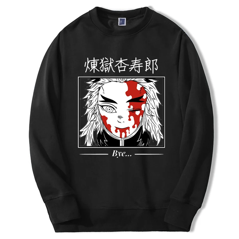 

Demon Slayer Hoodie Hot Anime Rengoku Kyoujurou Graphic Sportswear Harajuku Casual Sweatshirt Warm Streetwear Clothes Oversized