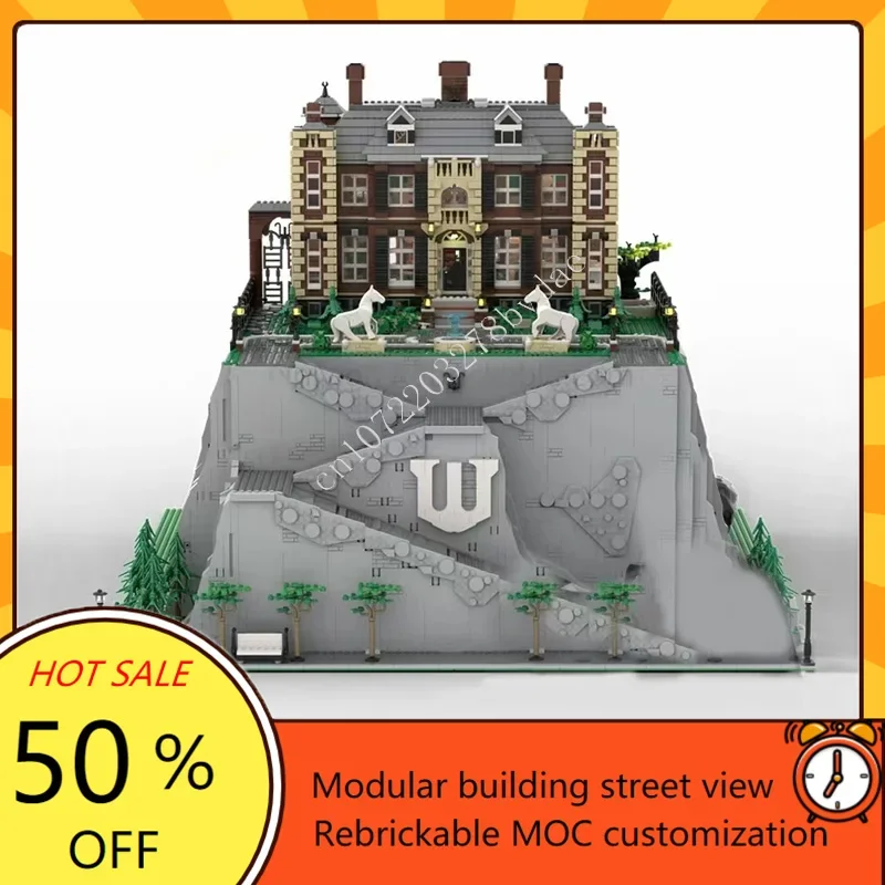 

17975PCS Batcave & Wayne Manor Modular MOC Creative street view Model Custom Puzzles Architecture DIY Assembly Model Toy Gifts