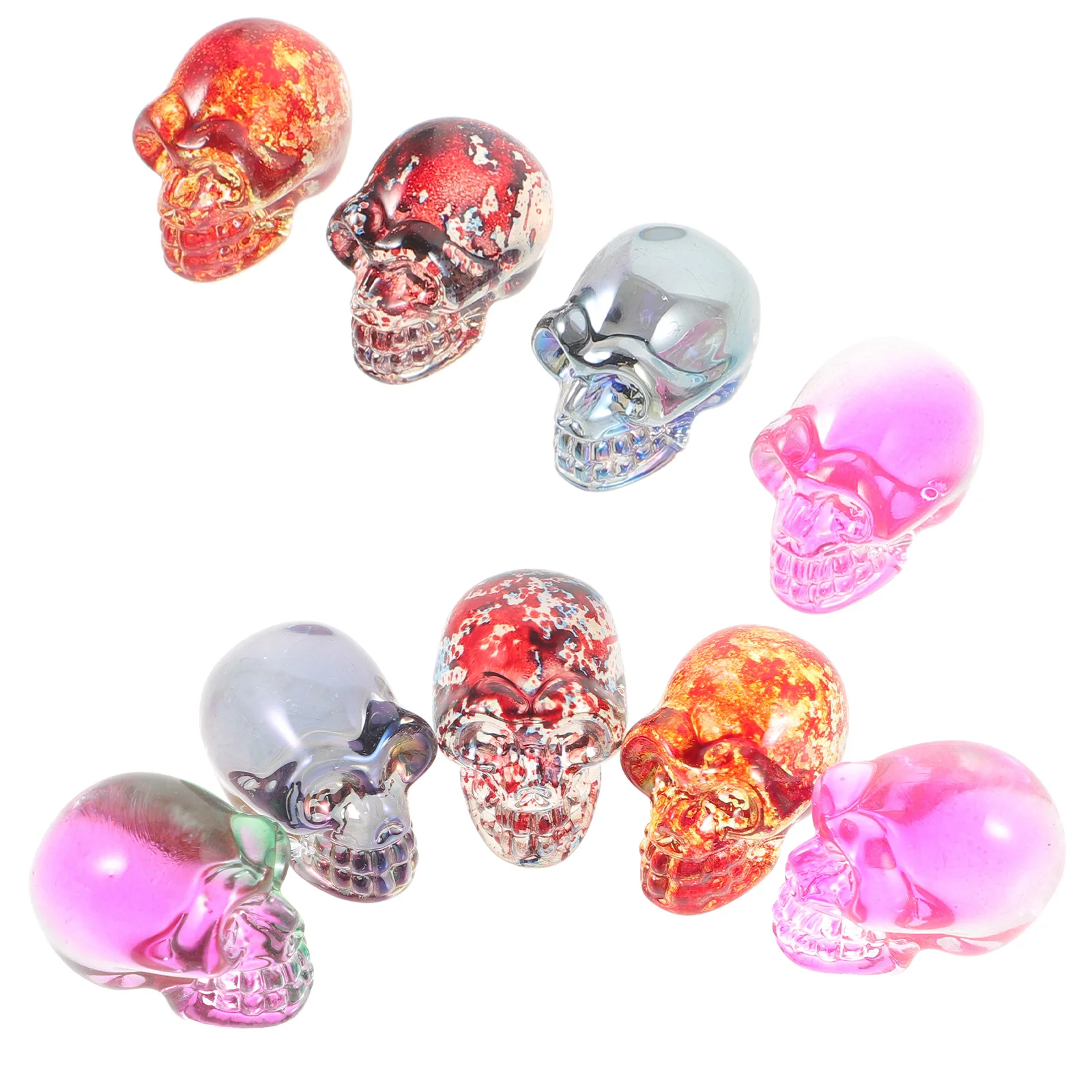 

9Pcs Shape Adornment Premium Glass Material Simple Artistic Design Beautiful Outlook Home Office Decoration