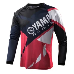 Cycling Suit Road Racing Long Sleeved Breathable Sportswear Yamaha Motorcycle Suit Off-Road Mountain Bike Suit Men's Team Top