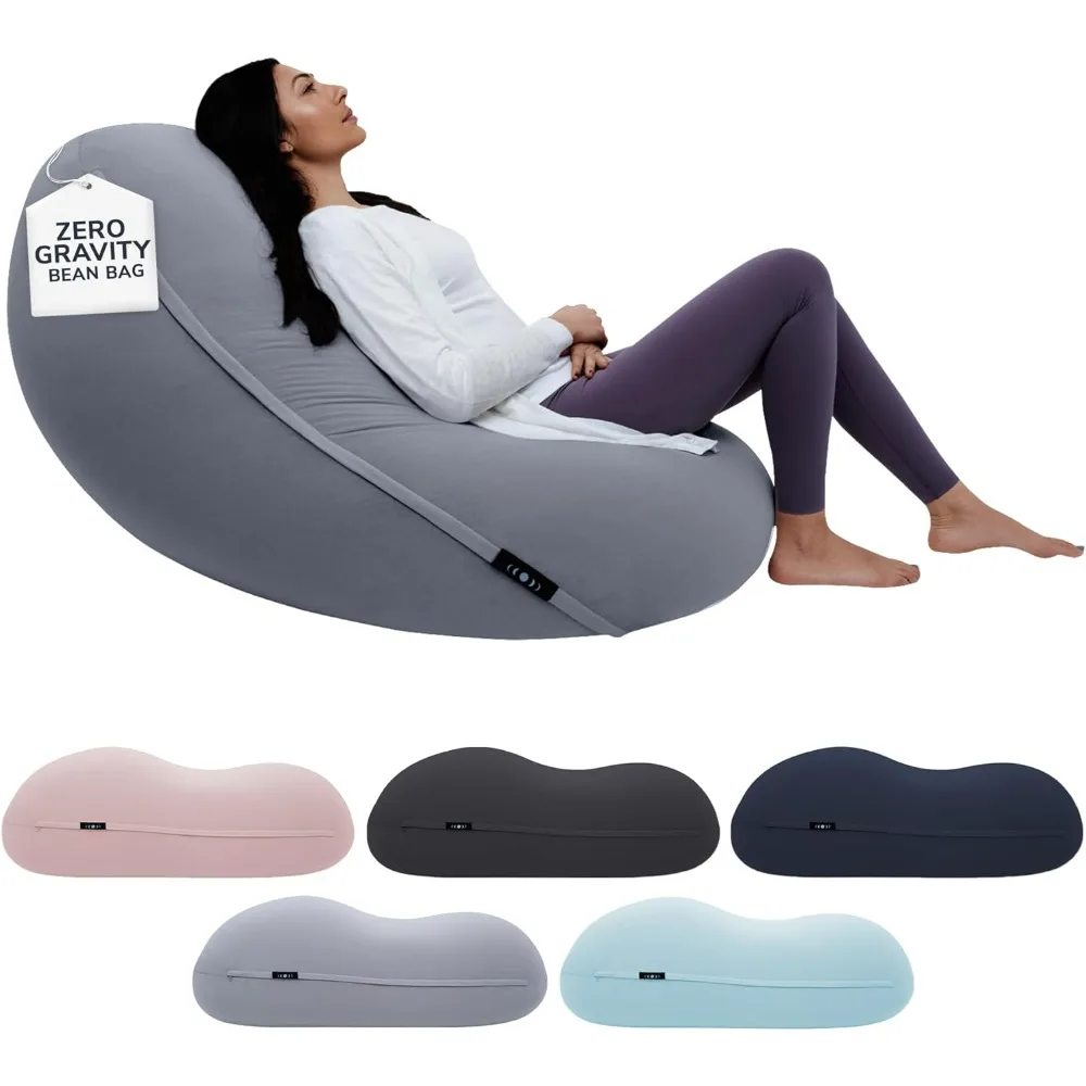 Bean Bag Chairs for Adults, Comfort & All-Day Deep Relaxation – for The Whole Family, The Zero-Gravity Beanbag Chair for Stress,