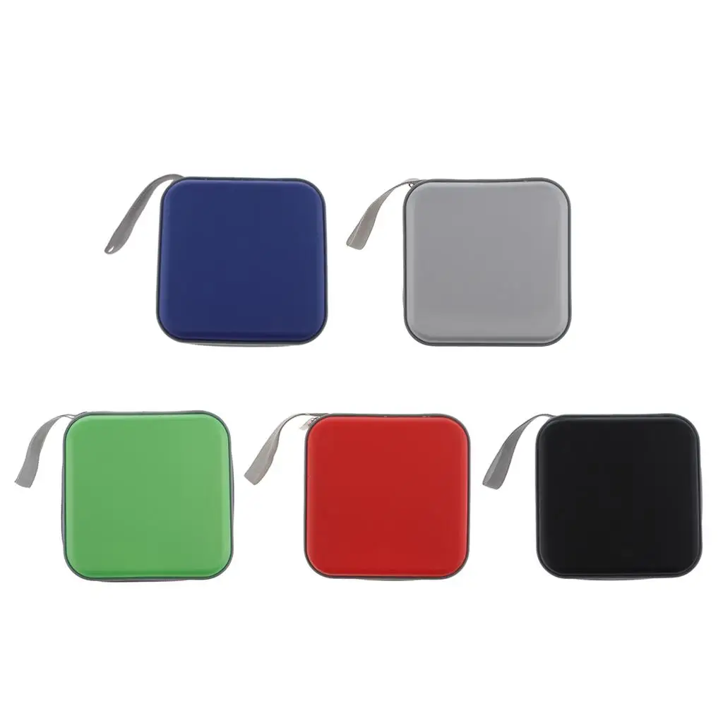 Compact Zipper CD DVD Case Storage Bag Organizer for Office Desk and Home Movie Disc Collection