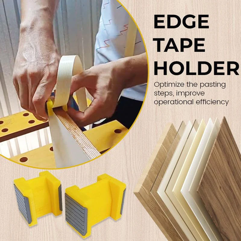 2Pcs Edge Tape Holder, Edge Tape Straightener Kit, 22 Mm Edge Tape For 15 And 18 Mm Paper/35 Mm Edge Tape For 25 And 30 Mm Paper