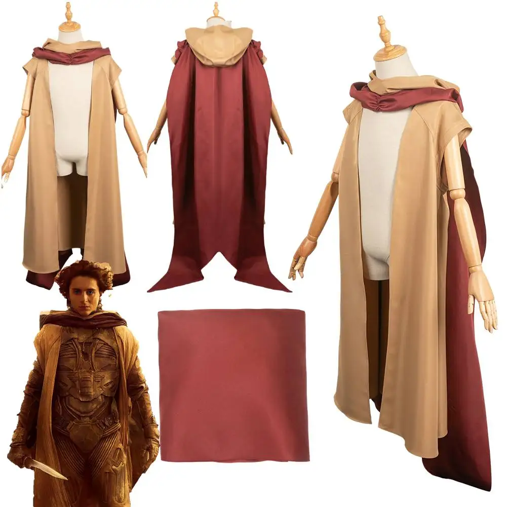 Movie 2024 Paul Atreides Cosplay Costume Coat Cloak Cape For Men Women Outfits Roleplay Adult Halloween Carnival Suit