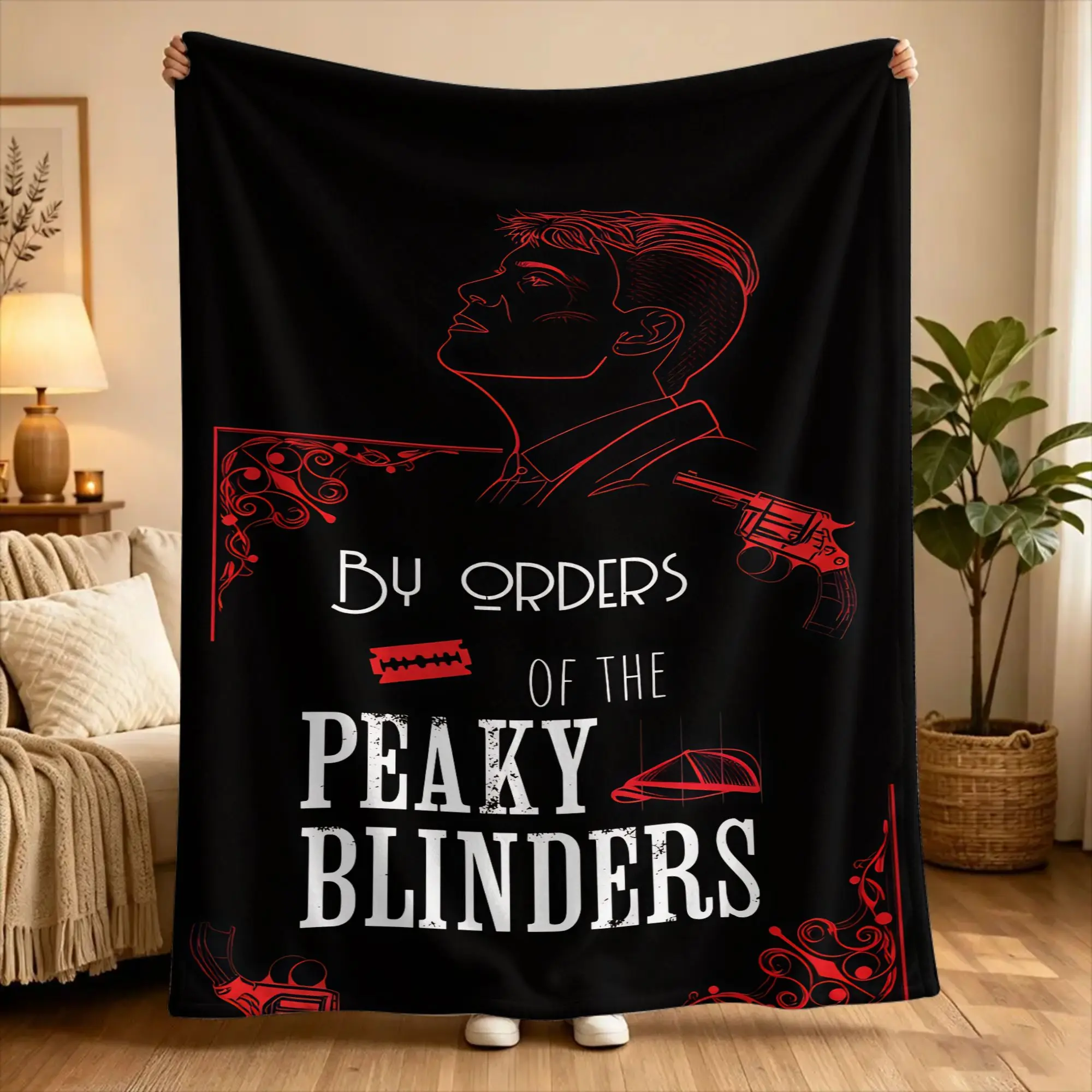 Peaky Blinders tommy shelby  Blanket Quality Warm Soft  Bedding Throws Winter Students Bedroom Aesthetic Bedspread