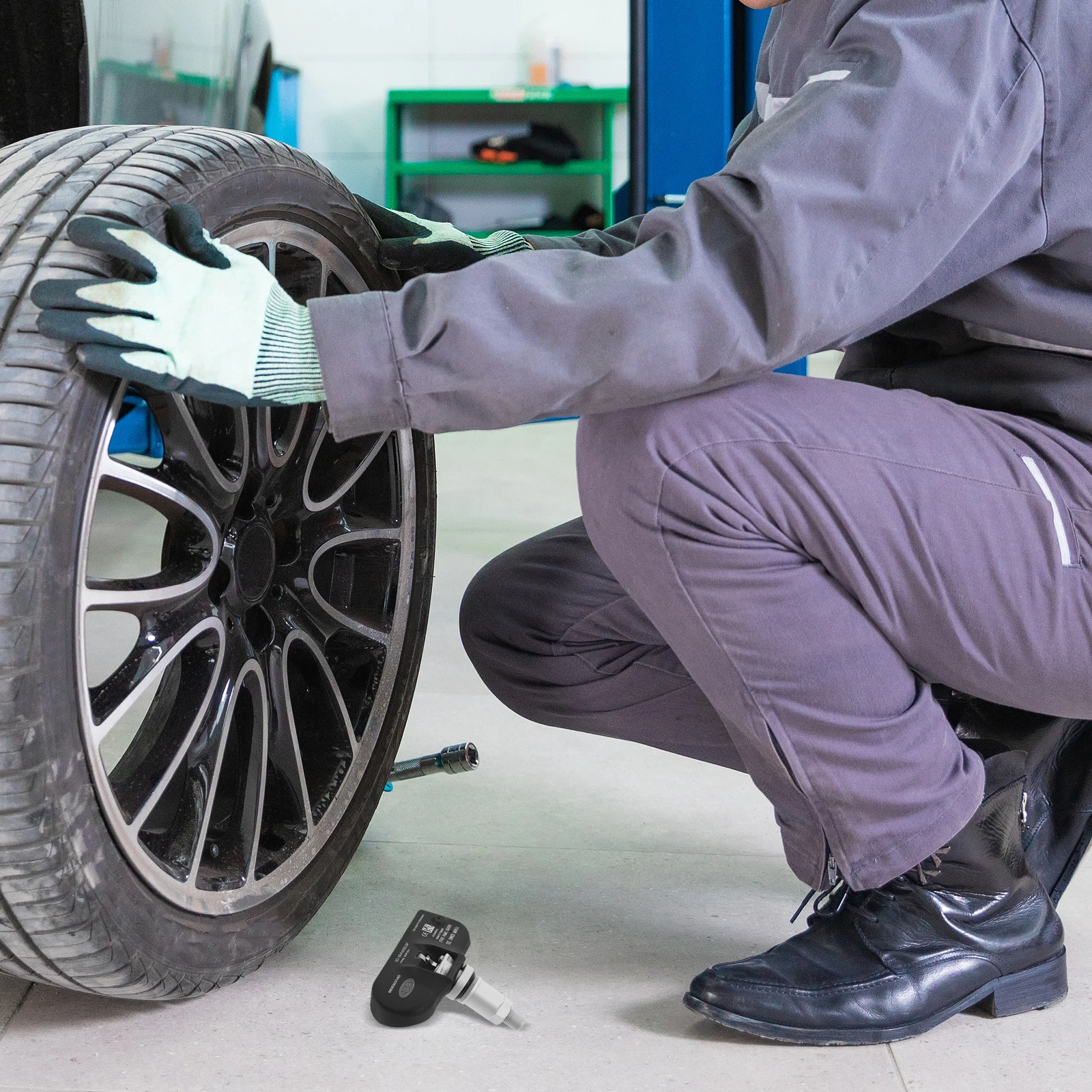 

Tire Pressure Sensor for Car Real Time Monitoring Durable Compatible Vehicle Testing Tool Auto Accessories Tire Pressure