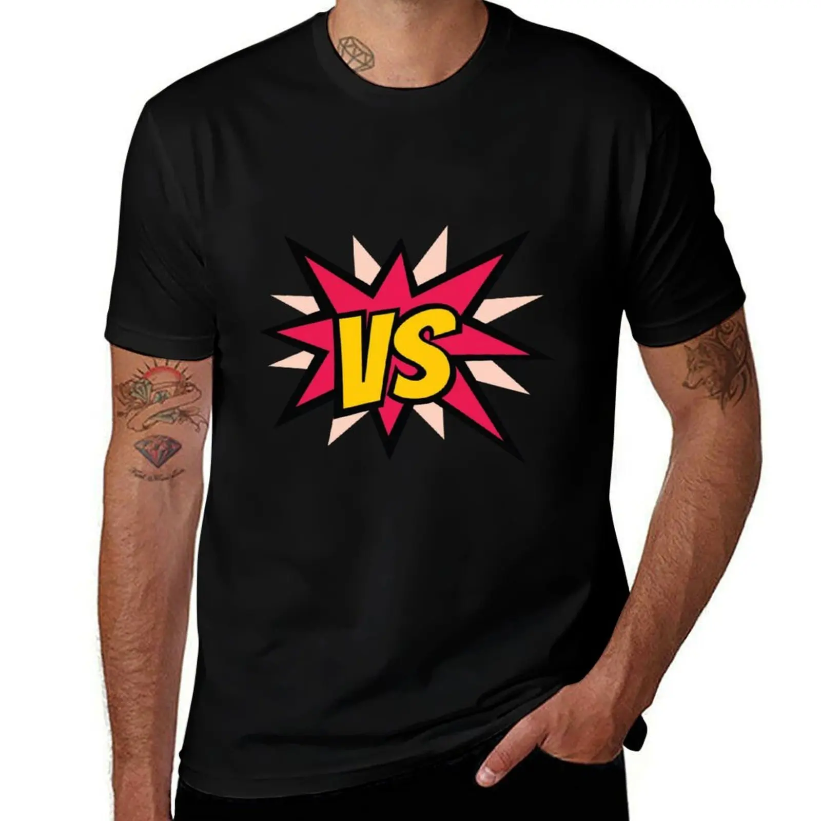 

Comic book panel T-Shirt plain plus size tops street wear mens t shirts
