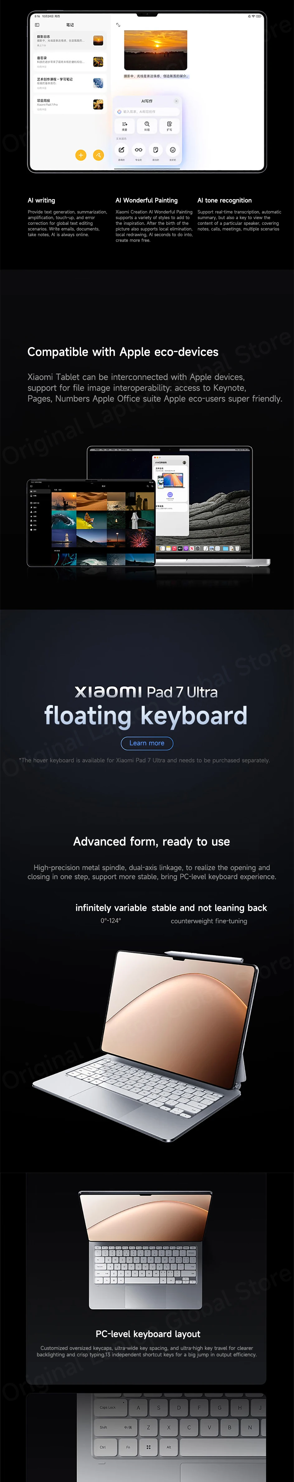 Xiaomi Pad 7 Ultra 2025 Soft Palette 14-inch 3.2K OLED Screen Xuan Yuan Rings® O1 3nm Flagship Processor Xiaomi HyperOS 2 Tablet