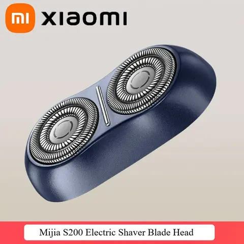 Xiaomi Mijia S200 전기 면도기 블레이드 헤드 회전 이중 블레이드 IPX7 물 세척 별도의 자기 흡입 블레이드 적용 가능