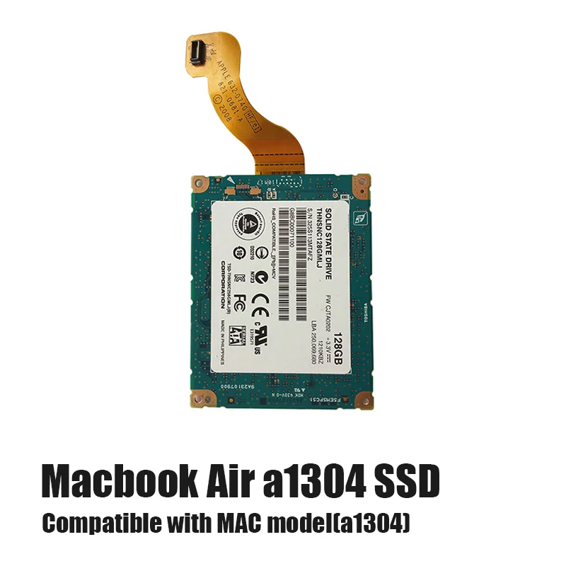 Apple-ssd外付けハードドライブ,a1304 airと互換性,1.8インチ,mac-air ate2018およびMid 2019に使用