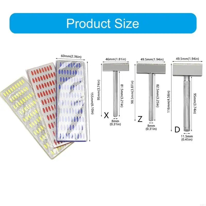 94pc Professional Diamond Sharping Plate Whetstone Stone Sponener Diamond Diamond