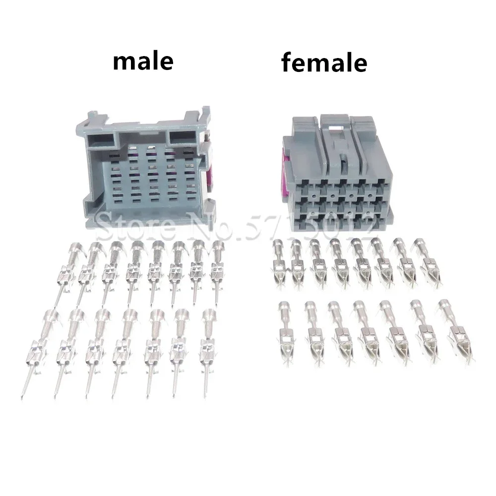 15 Hole 1-967623-6 1-967628 Grey Auto Wiring Socket Automotive Modification Plug Parts Car Unsealed Connector 1-967628-6