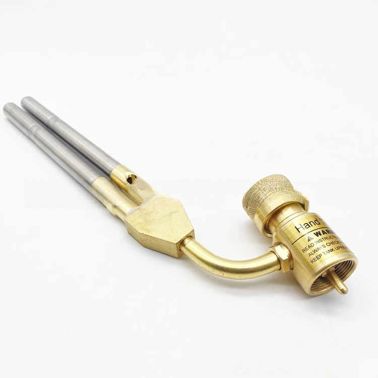 Portable Handheld Double Pipe Welding Torch for Refrigeration Anaerobic MAPP/Propane Gas