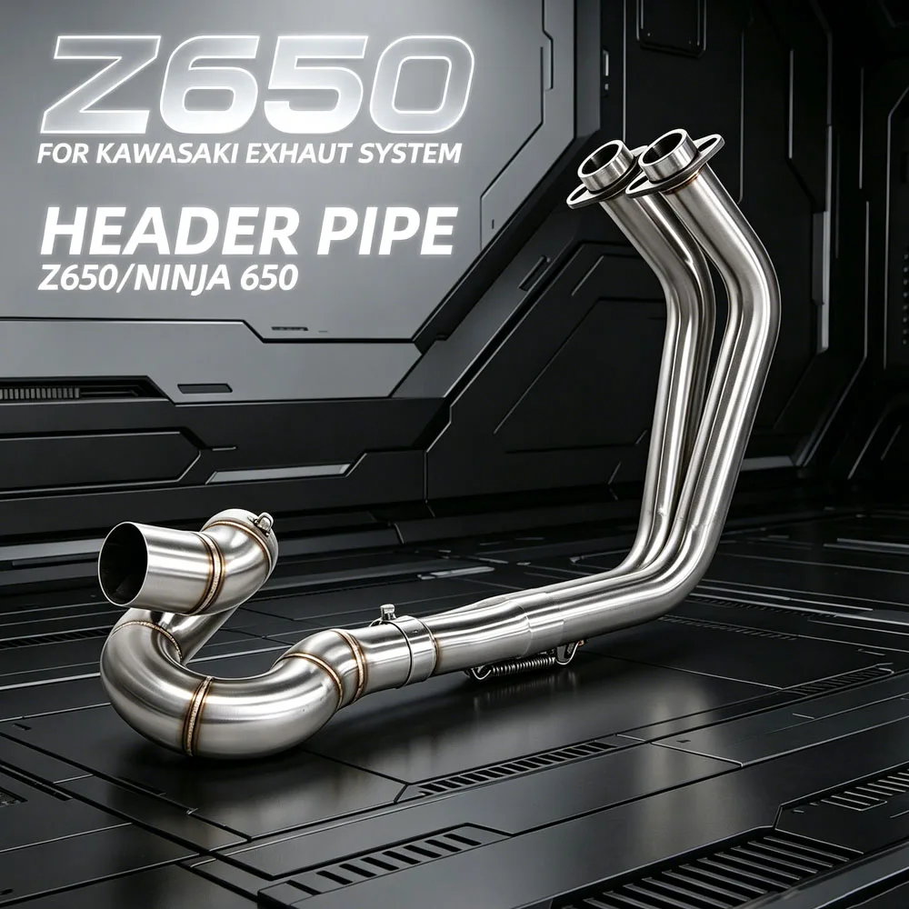

Motorcycle Exhaust Kit For Kawasaki Ninja650 Z650 2017-2023 Racing 51MM Interface Rotate Exhausts Manifold Headers Line Pipe