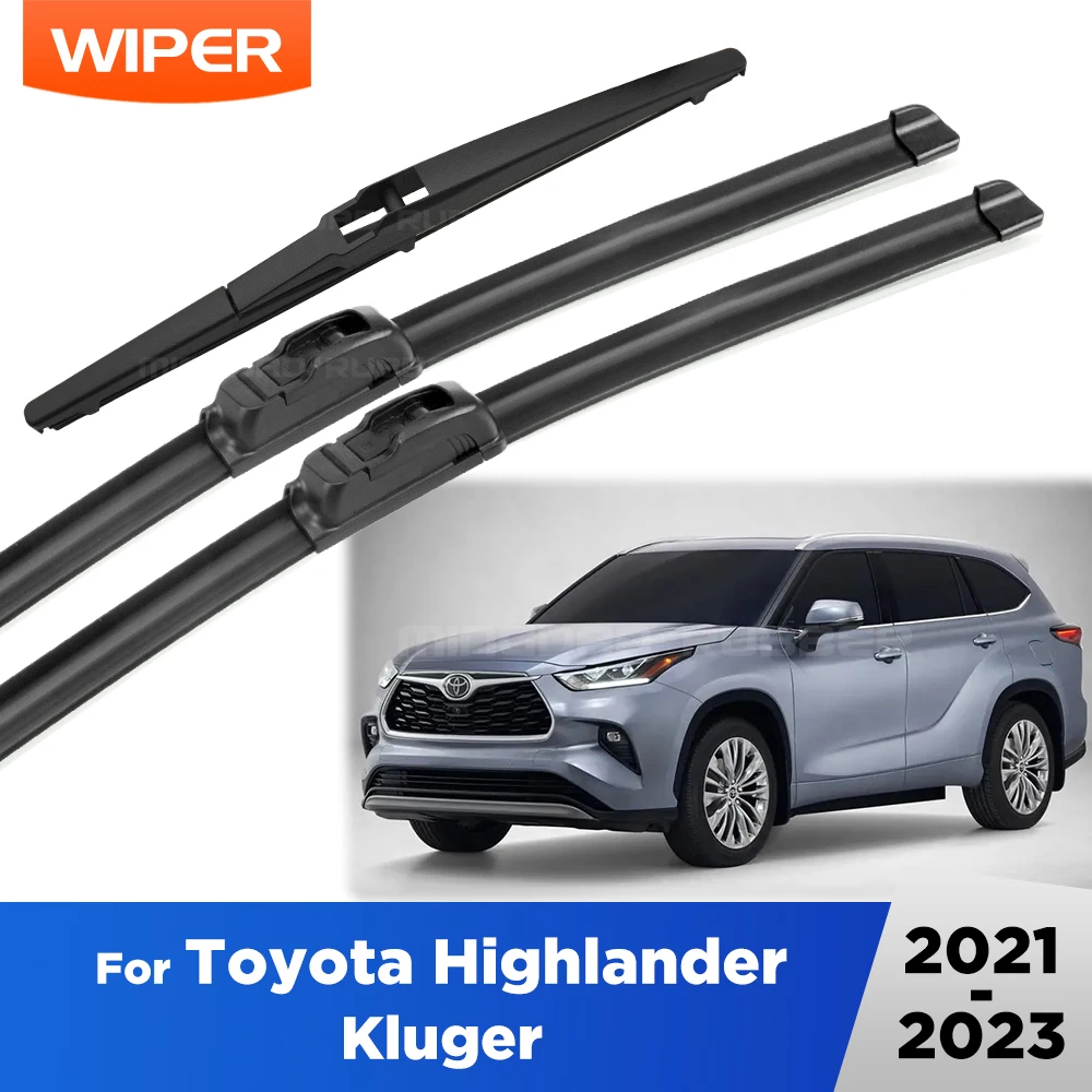 

Резиновые щетки стеклоочистителя для Toyota Highlander Kluger XU70 2021-2023 2022 OEM Fit бесшумные дворники 26 "+ 18" + 12"