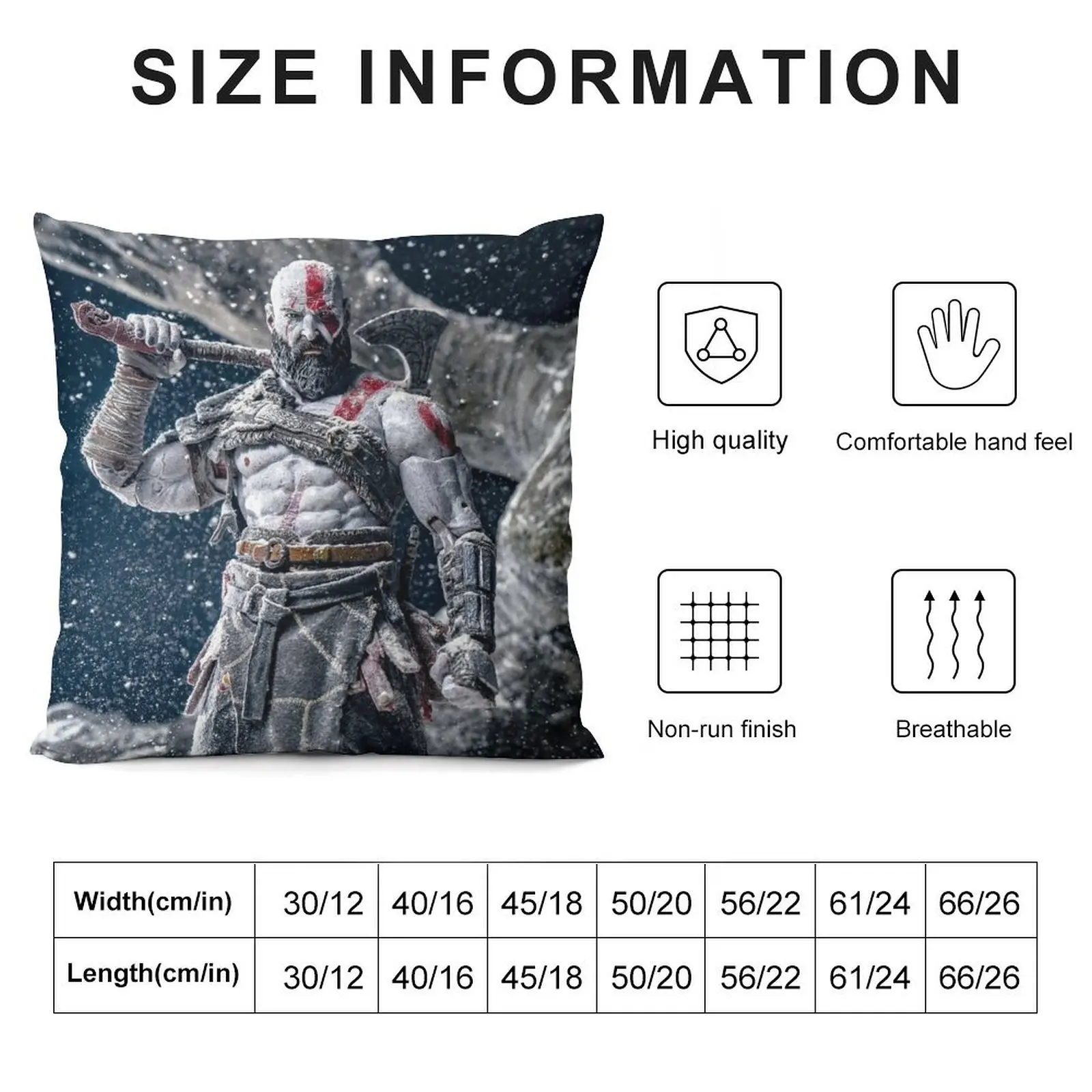 KRATOS Throw Pillow christmas supplies Room decorating items Decorative Cushions For Living Room pillow