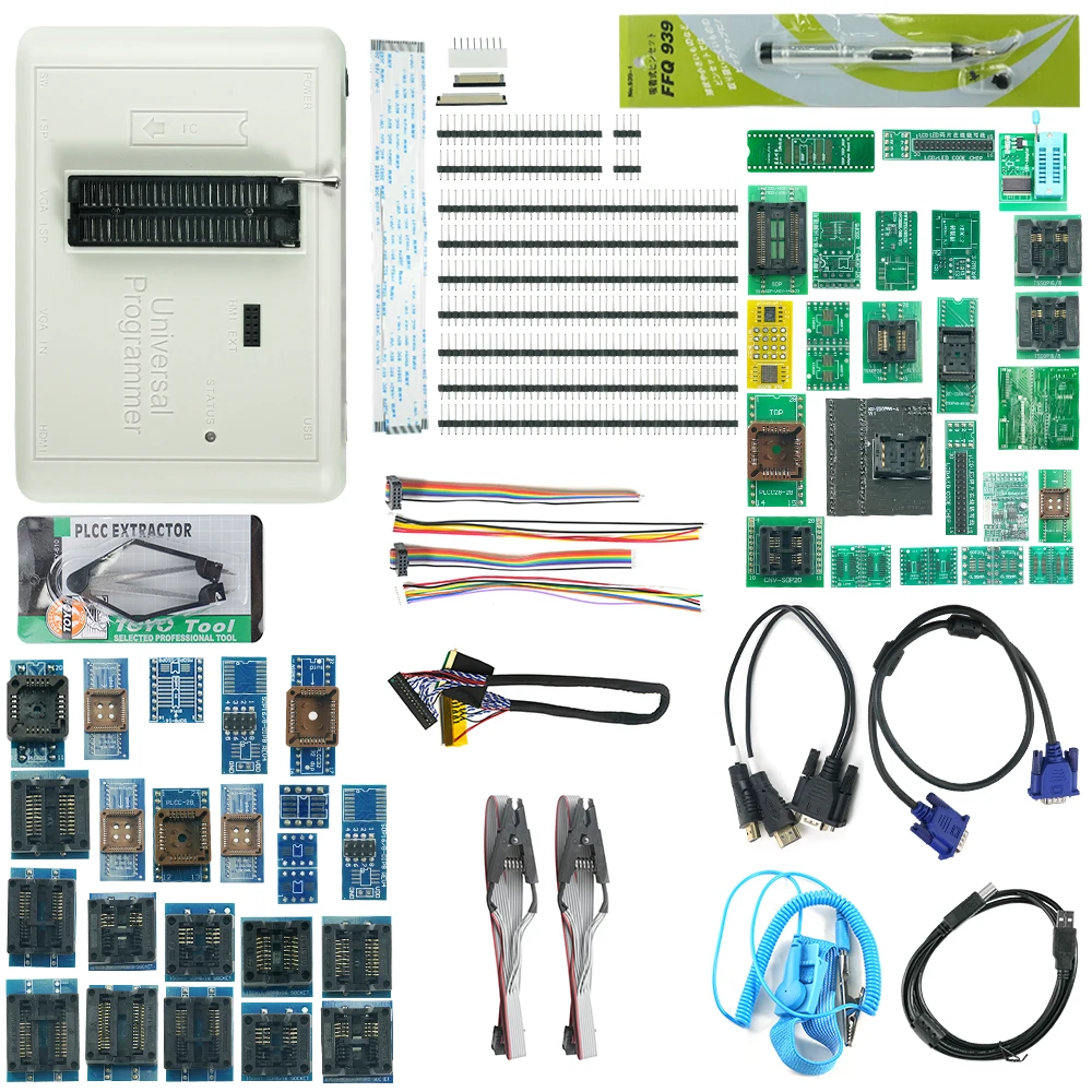 Original RT809H 58 Full Set Adapter EMMC-Nand FLASH Programmer with BGA48 BGA63 BGA64 BGA169 Adapter EMMC Nand Flash TSOP48