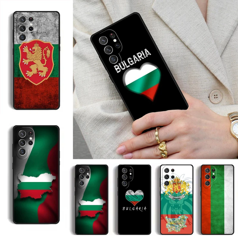 Bulgaria Flag Passport Map Phone Case for Samsung Galaxy S26 S25 Ultra S24 S23 S22 S21 Plus Note 10 Bumper Cover
