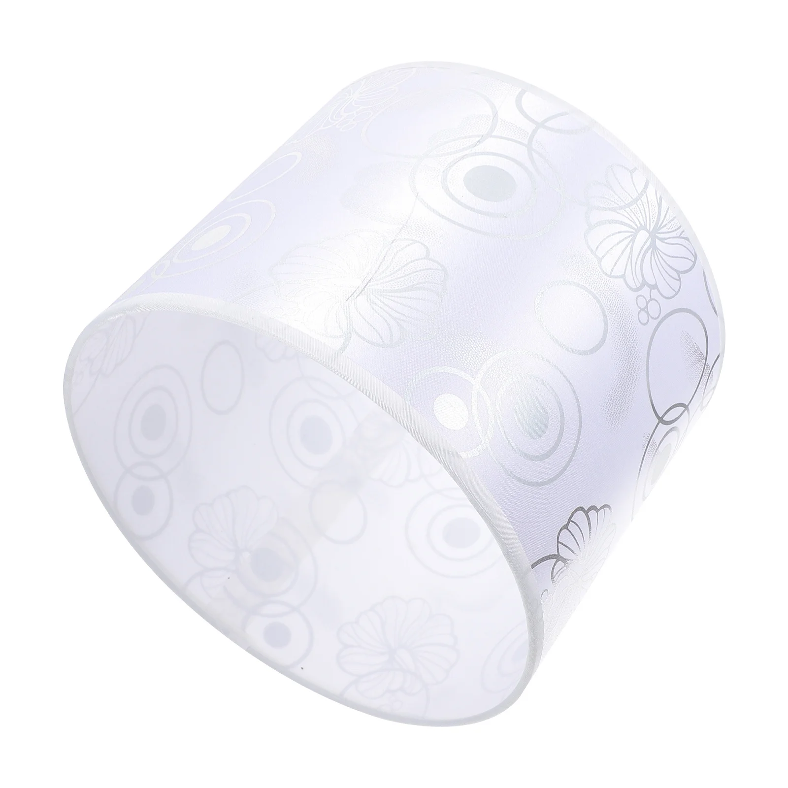 شكل دائري من القماش عاكس الضوء مادة PVC حديدية أسلوب بسيط مناسب لغرفة النوم وغرفة المعيشة غطاء خفيف مزخرف لحماية العين #2