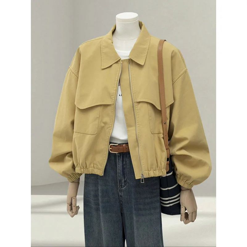 

Spring Autumn Trench Coat Female Korean Elegant Chic All-match Women Windbreaker Jacket 2026 New Casual Ladies Outerwear Tops