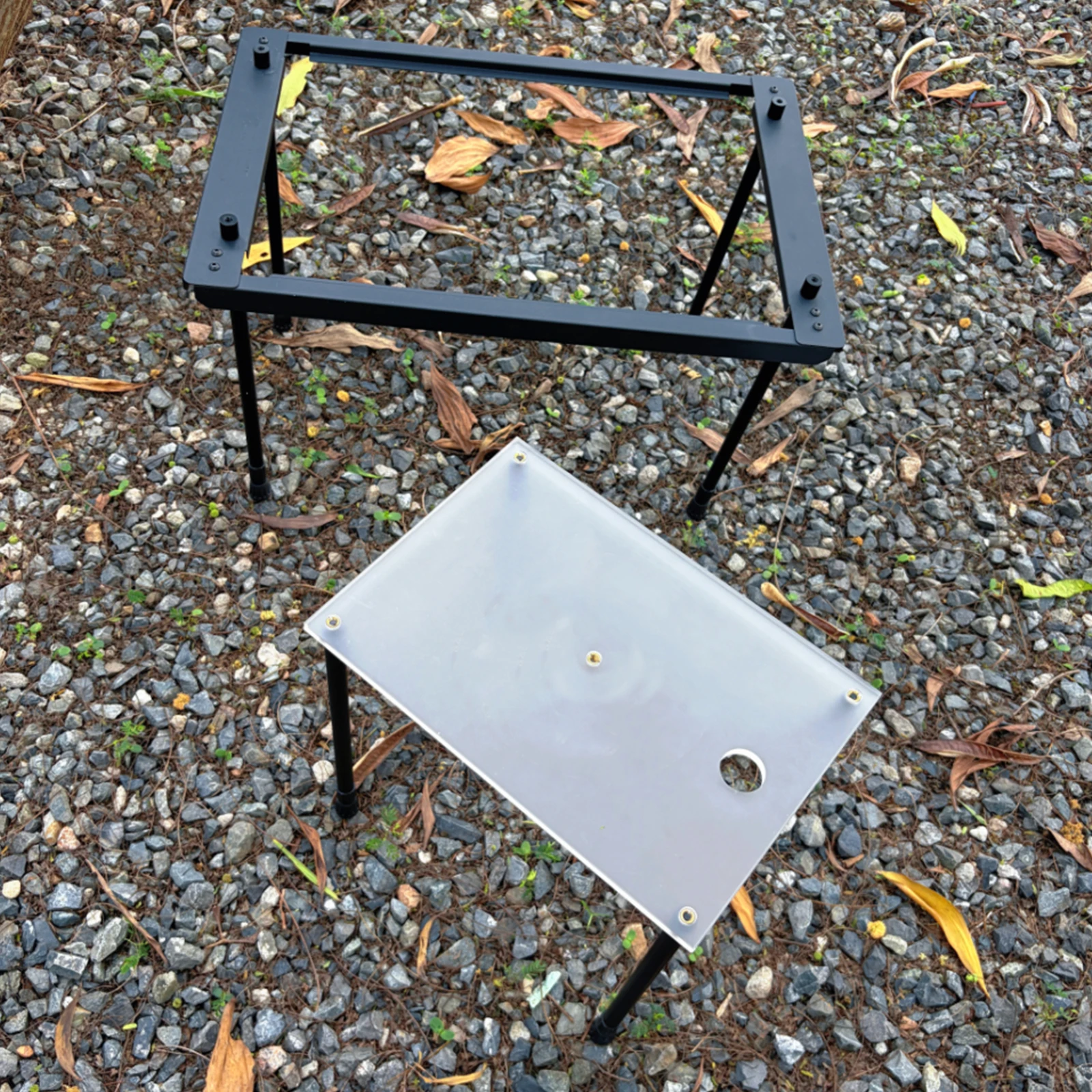 Outdoor Camping IGT Table Legs Aluminum Alloy Extendable Table Legs Ajustable Height Tool-Free Installation for Cooking Picnic