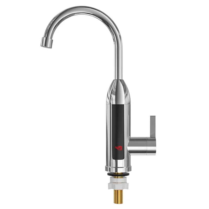 Electric Kitchen Water Heater Tap Instant Hot Stainless Steel Water Faucet Heater Cold Heating Faucet EU Plug,B