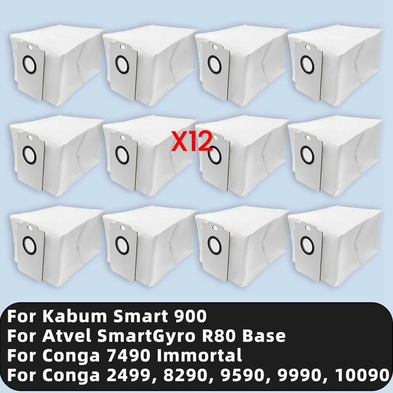 

Dust Bag For Cecotec Conga 2499, 7490 Immortal, 8290, 9590, 9990, 10090 / Kabum Smart 900 / Atvel Smartgyro R80 Base