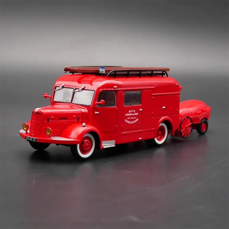 Ixo масштаб 1:43 французский пожарный двигатель Laffly с водяным насосом, модель автомобиля из сплава, украшение, подарок, коллекция сувениров