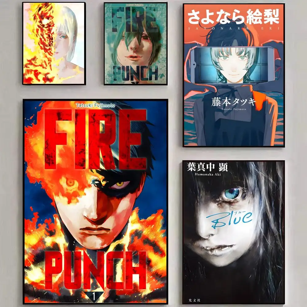 Anime F-Fire Punch Poster, Wandkunstdruck, geeignet für Wohnzimmer, Schlafzimmer, Bar, Salon, Heimdekoration, Geschenk