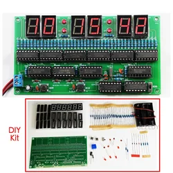 DIY Electronic Clock kit 6 bit Digital tube electric circuit Clock Production kit Skill Contest Training Materials for Adults