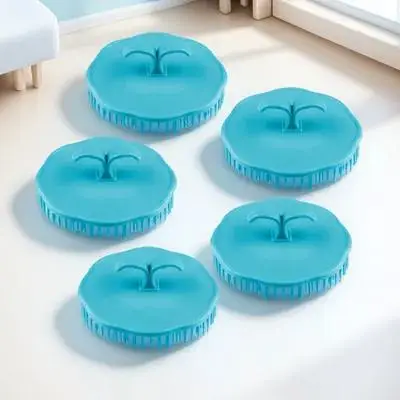 

5Pcs Hair Cleaning Brush Round Shampoo Scalp Massager for Cleansing Bath Shower Tool Hairdressing Comb