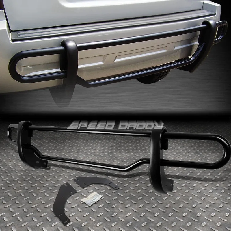 US FOR 08-12 FORD ESCAPE/TRIBUTE BLACK COATED DUAL-BAR REAR BUMPER PROTECTOR GUARD