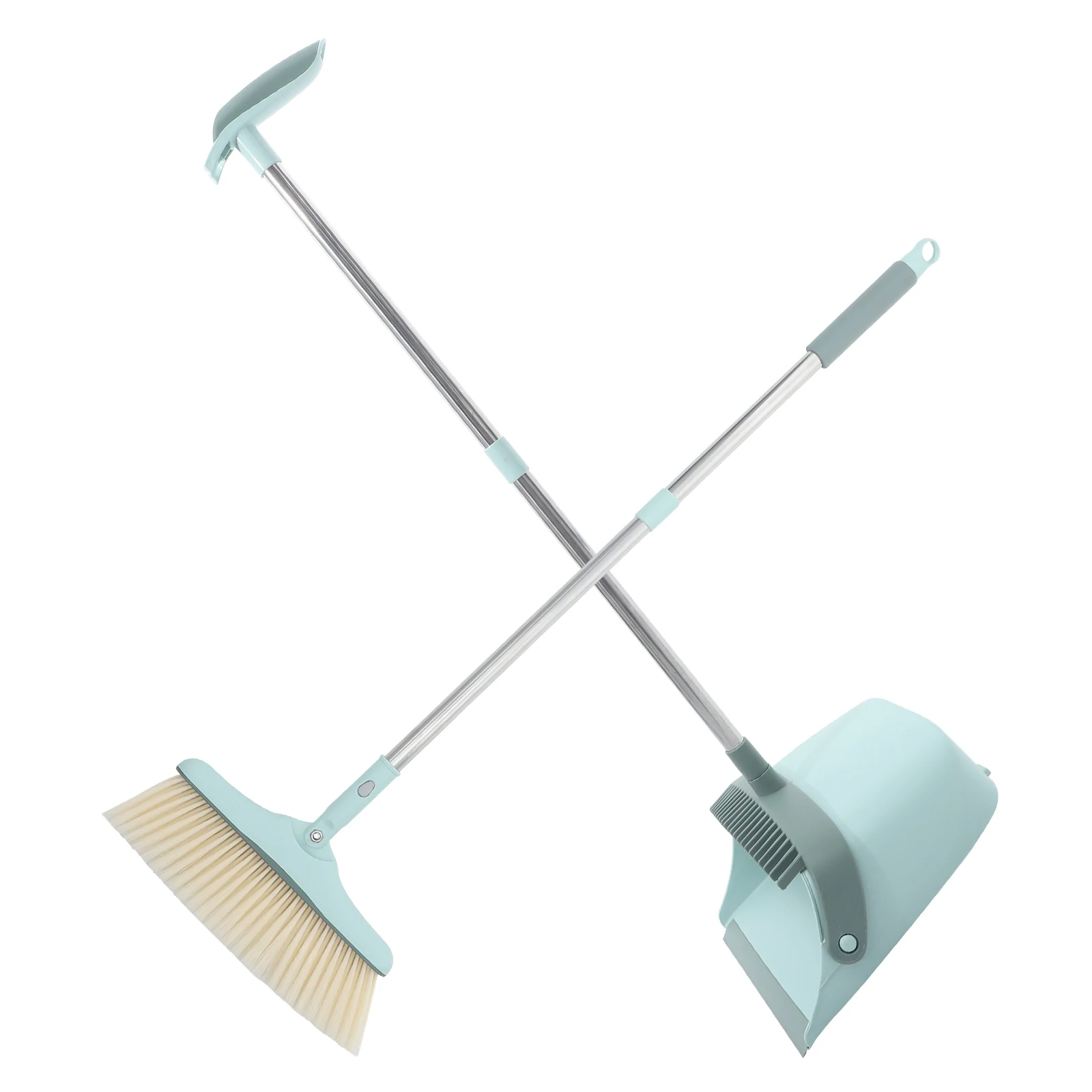 

1 set Broom Dustpan Set Soft Hair Scraper No Hair Stuck Home Office Cleaning Tools Long Handle Dustpan Kit Housewarming Gift