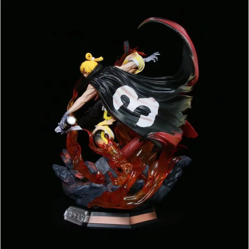 ฟิกเกอร์วันพีซ ซันจิ ขนาด 35 ซม. แบบเรืองแสงได้ หัวเปลี่ยนได้สองแบบ ของสะสมอนิเมะ โมเดลตกแต่งโต๊ะทำงาน ของเล่นเด็ก
