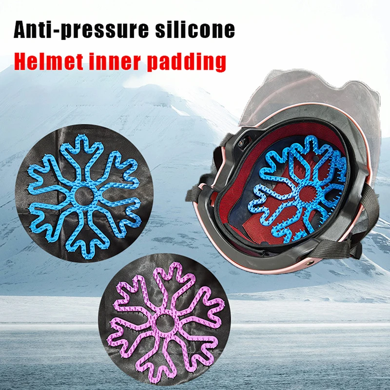 Motorcycle Flexible Helmet Anti-deformation Inner Silicone Pad Ventilate Helmet Liner Pad Helmet Padding Bike Helmet Accessories