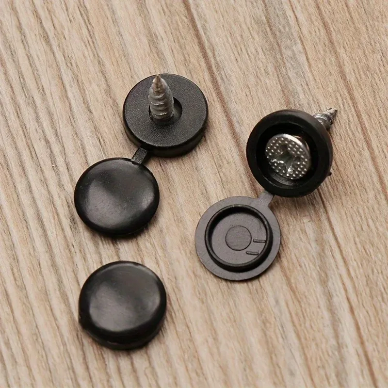 50PCS/Bag Practical Hinged Plastic Screw Fold Snap Protective Cap Button Nuts Cover Bolts Protect Furniture Decor 2026