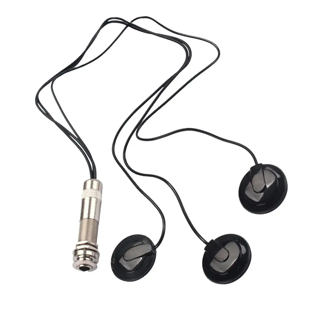 

Copper Piezo Pickup 6.35mm Endpin Jack for Acoustic Folk Guitar Ukulele Mandolin Professional Stage Accessories