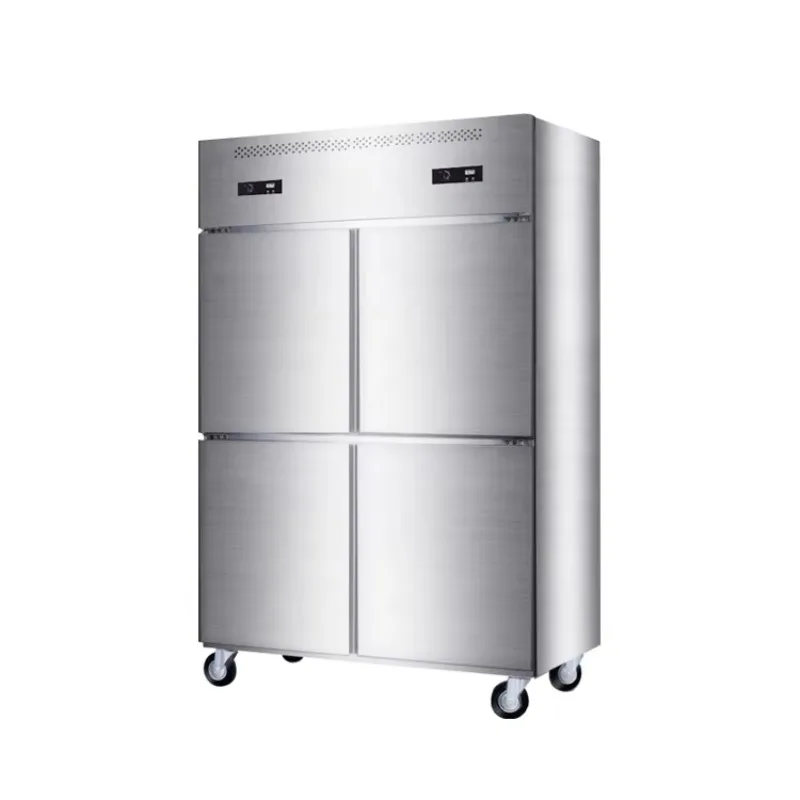 

Large Double & 4-Door Stainless Steel Freezer Commercial Kitchen Refrigeration With Cooling & Cool Temperatures 220V