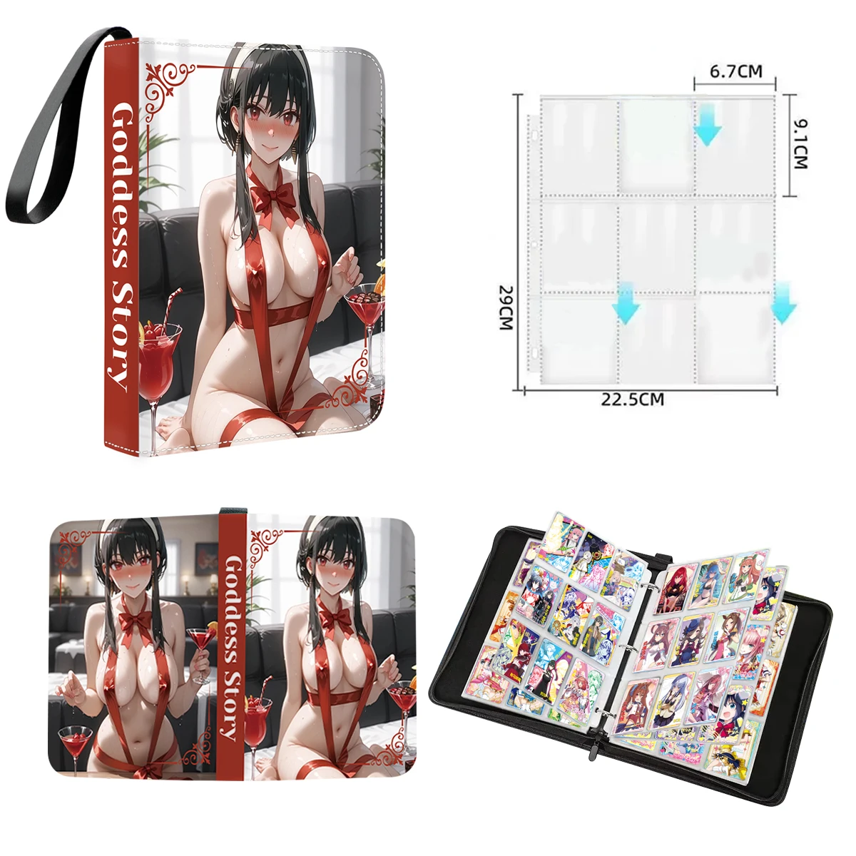 Nowa karta historii bogini Binder Książka kart Waifu Collection Binder Sexy Binder Christmas Binder