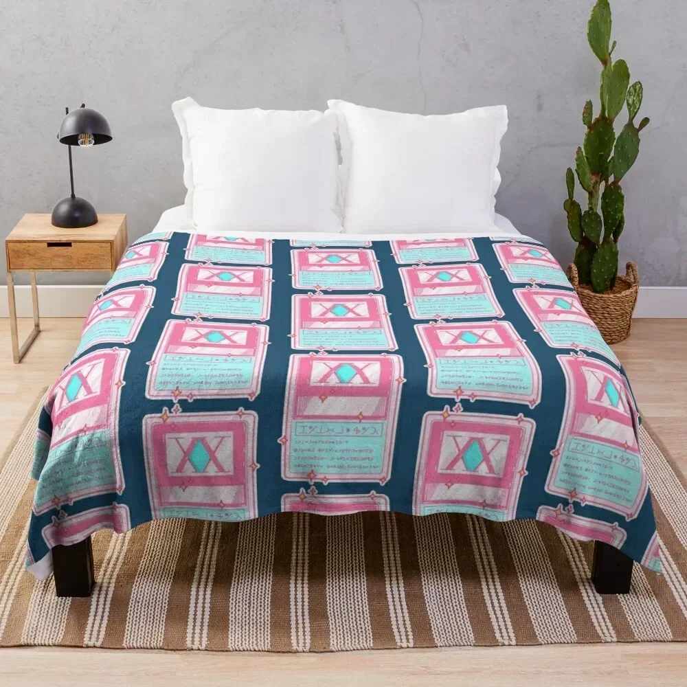 

Hunter License (Pink Edition) Throw Blanket Outdoor Soft Blanket for Picnic Beach Camping