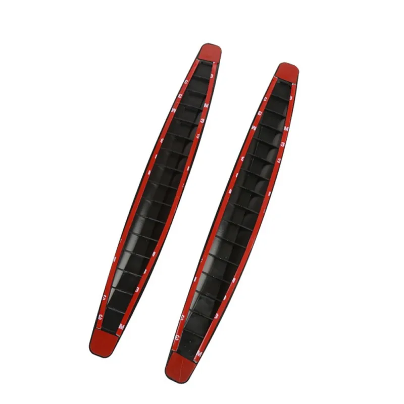 2 x Carbon Fiber Front&Rear Bumper Protector Corner Guard Scratch Sticker 16"