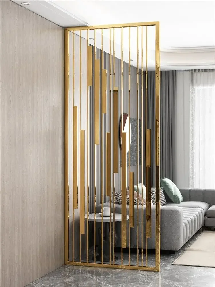 Modern stainless steel room partition decoration metal screen art partition wall