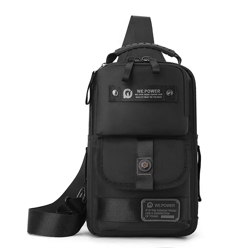 2025 New Man Small Chest Bag Phone Pocket Cross Body Shoulder Fanny Pack Male Handbag Outdoor Neck Side Crossbody Gym Bags