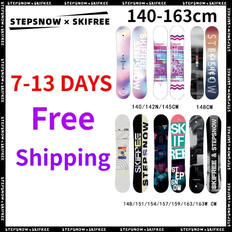 Voloker Snowboard Carve Skateboard All Region Wild Snow Flat Flower Snows Tools Models dla dorosłych Play Snow Equipment 140-163cm