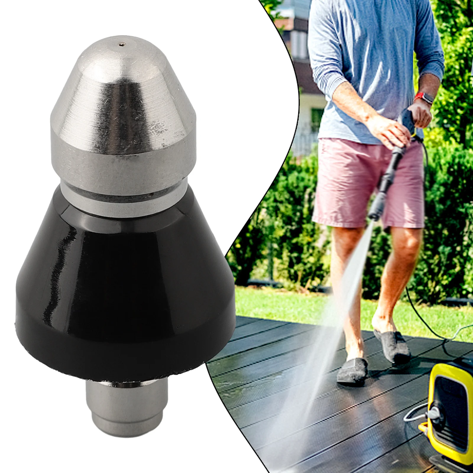 

Excellent Cleaning Effect Drain Nozzle High Pressure Blocked Sewers Light Brightness Manual Measurement Deviation