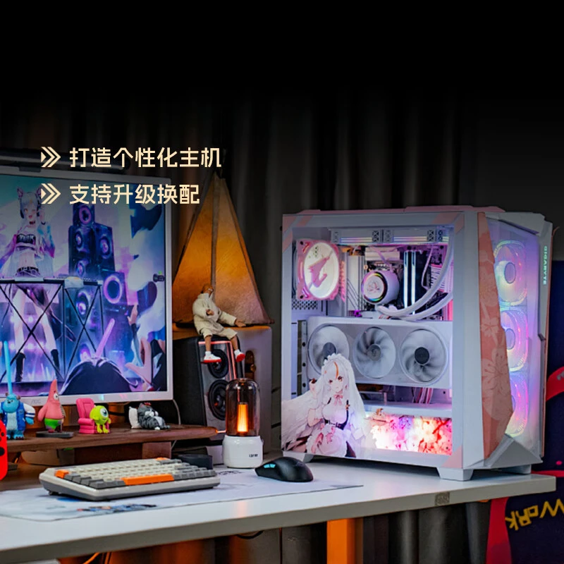 

Assembled computer RX 9070XT host RTX 5080/RX 7800XT desktop